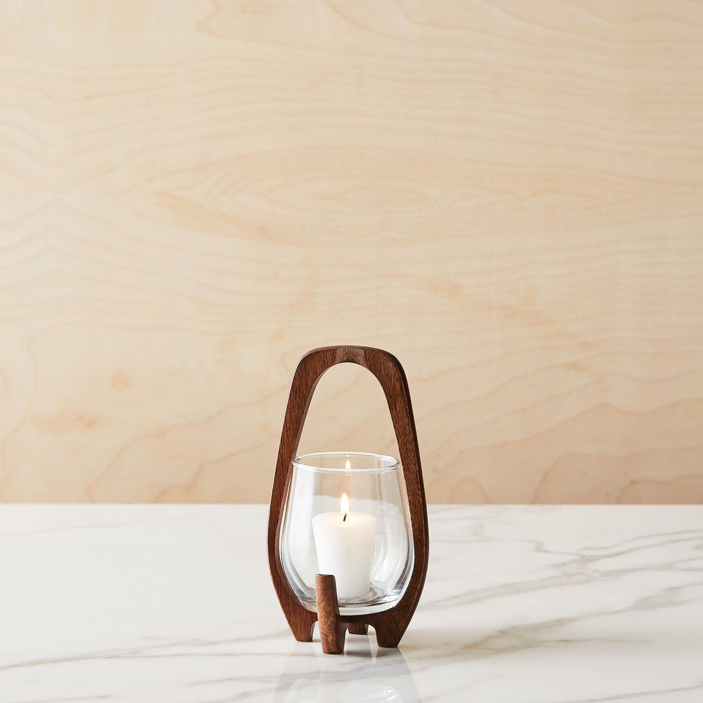 Mid-Century Wood Lanterns