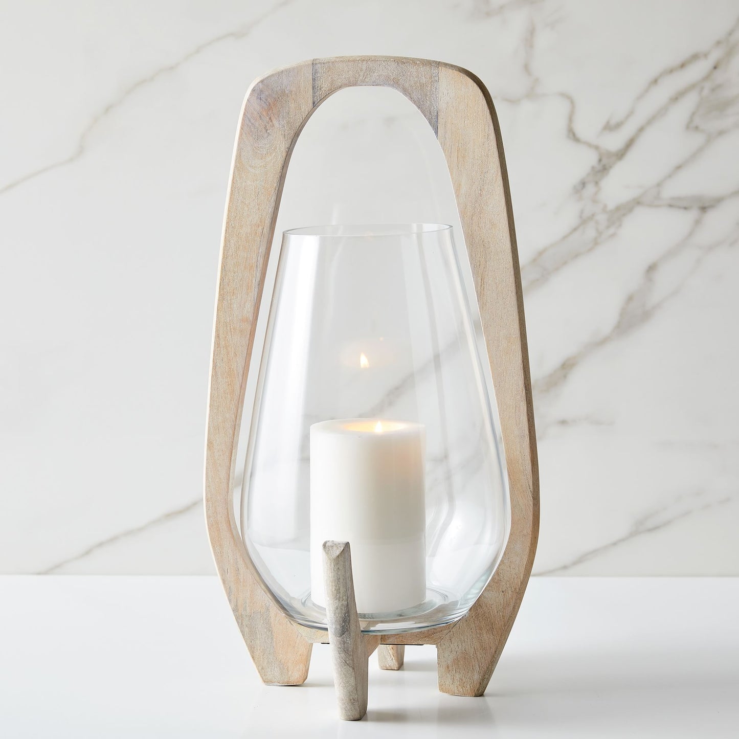 Mid-Century Wood Lanterns