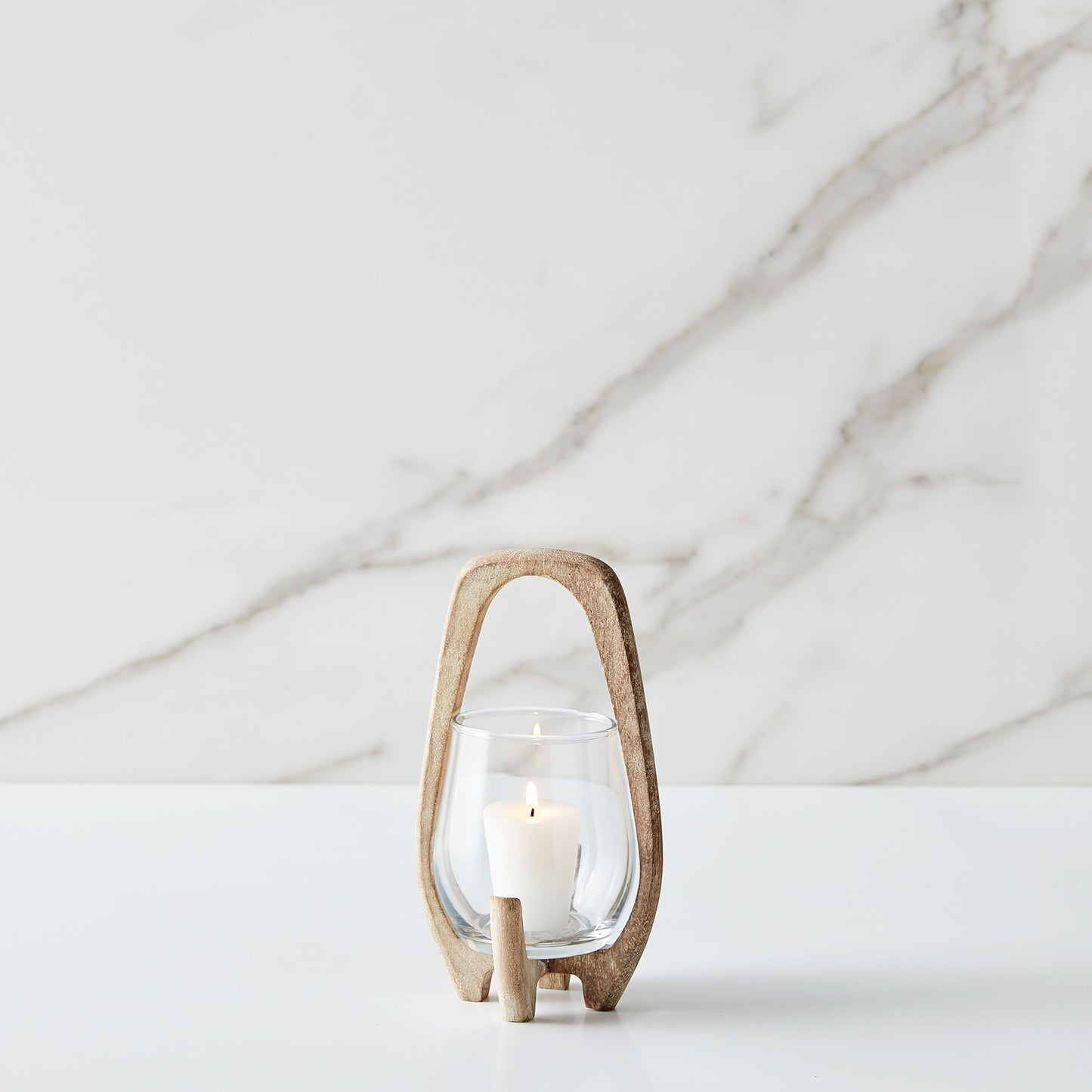 Mid-Century Wood Lanterns